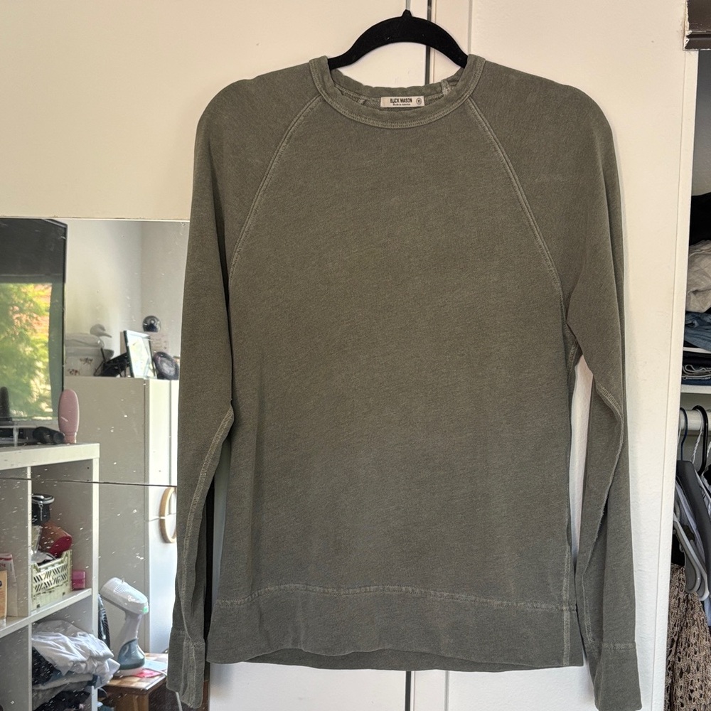 Buck Mason Olive Crewneck Sweater